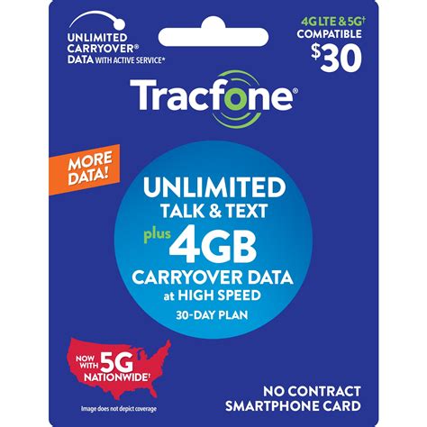 Tracfone  Smartphone Unlimited Talk & Text 30